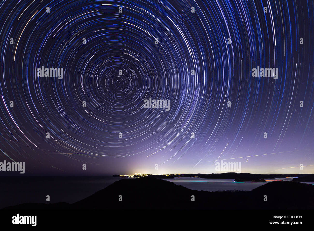 Sydney Star trail Foto Stock