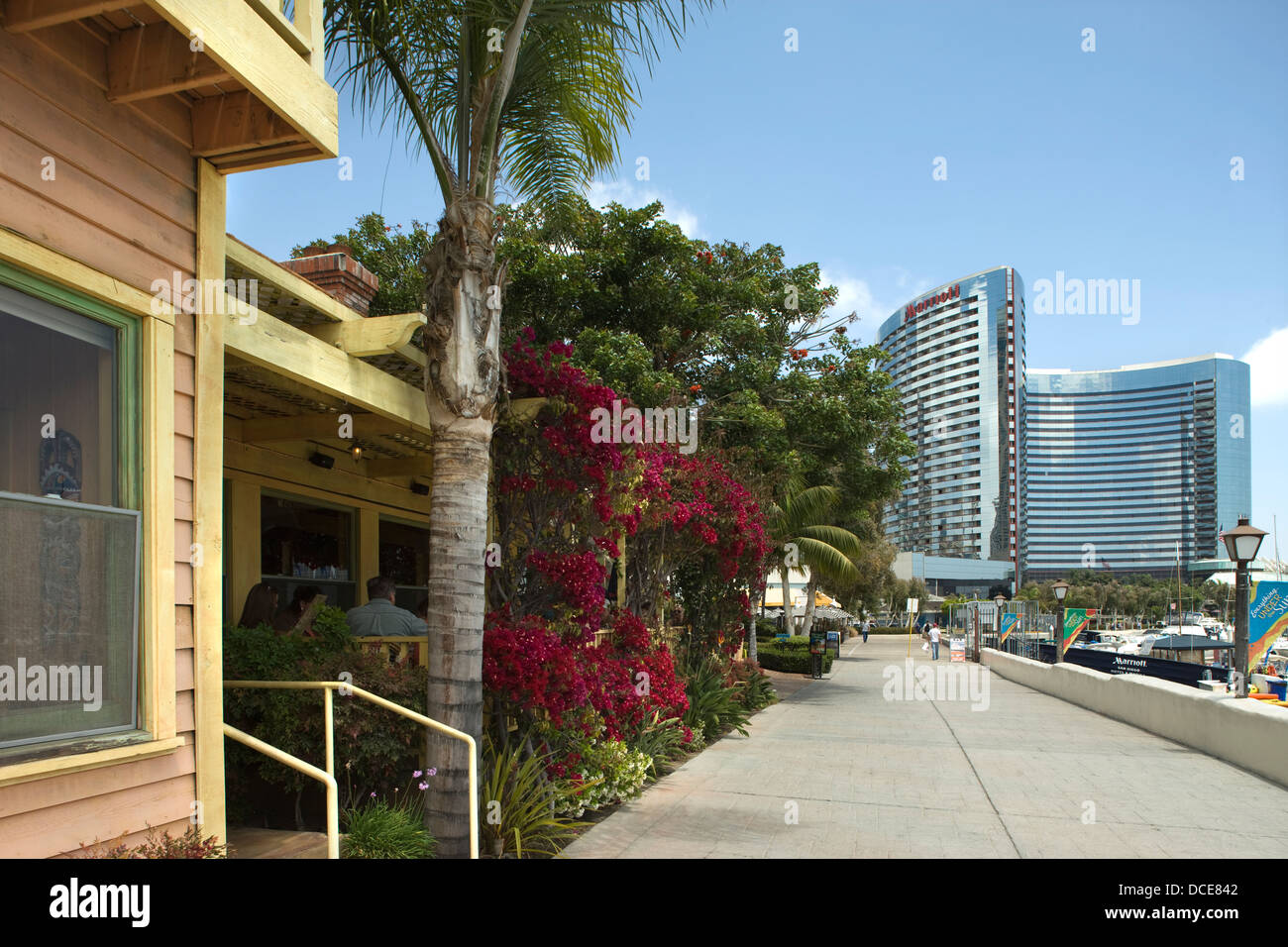 Il Marriot Hotel Seaport Village downtown San Diego California USA Foto Stock