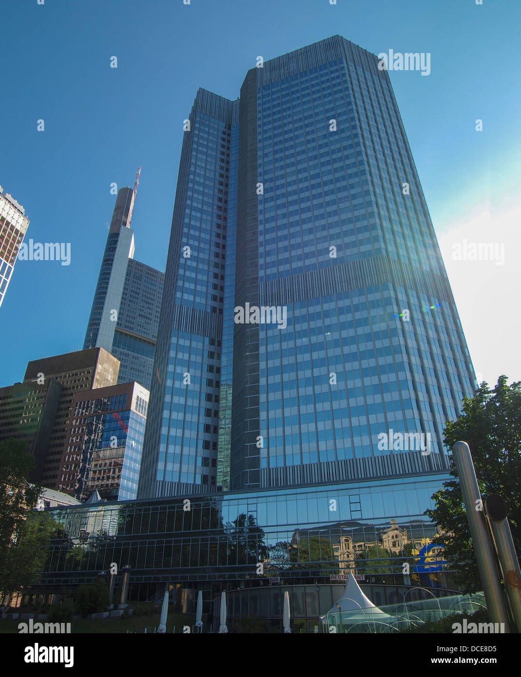 Banca centrale europea a Francoforte sul Meno in Germania Foto Stock