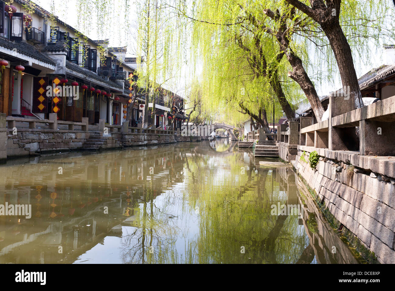 Zhouzhuang, città d'acqua in Cina Foto Stock
