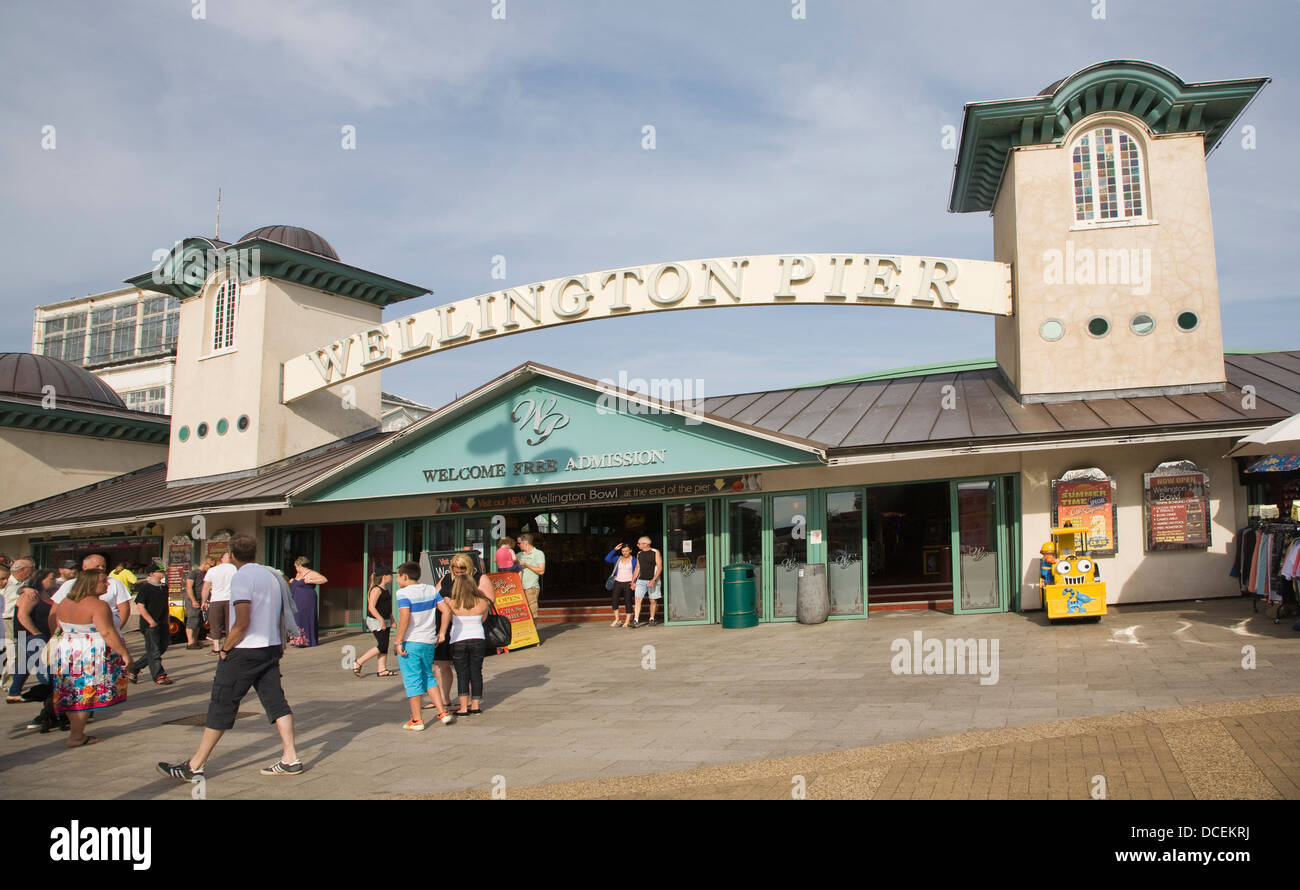 Wellington Pier Great Yarmouth, Norfolk, Inghilterra Foto Stock