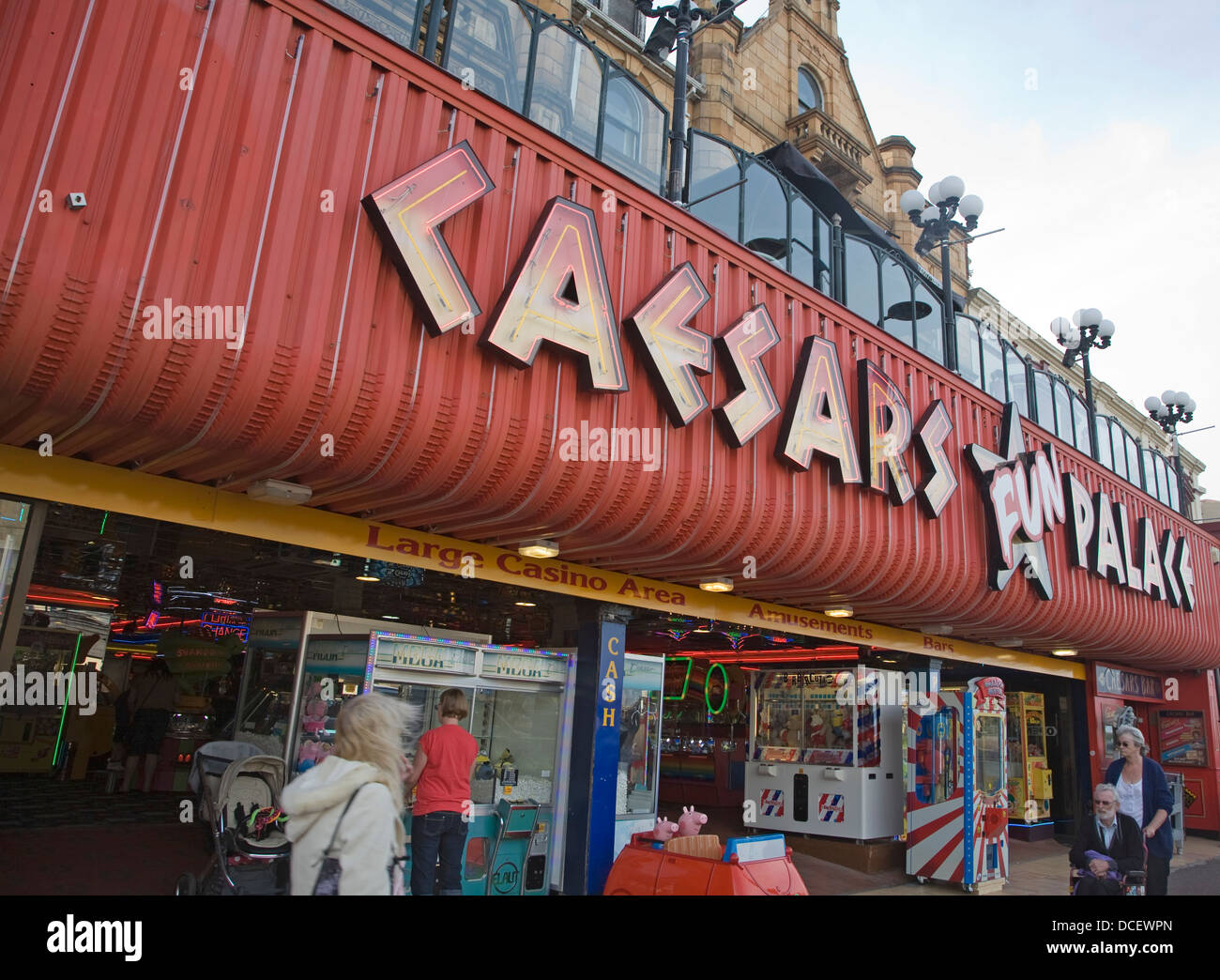 Caesar's Fun Palace sala giochi Great Yarmouth, Norfolk, Inghilterra Foto Stock