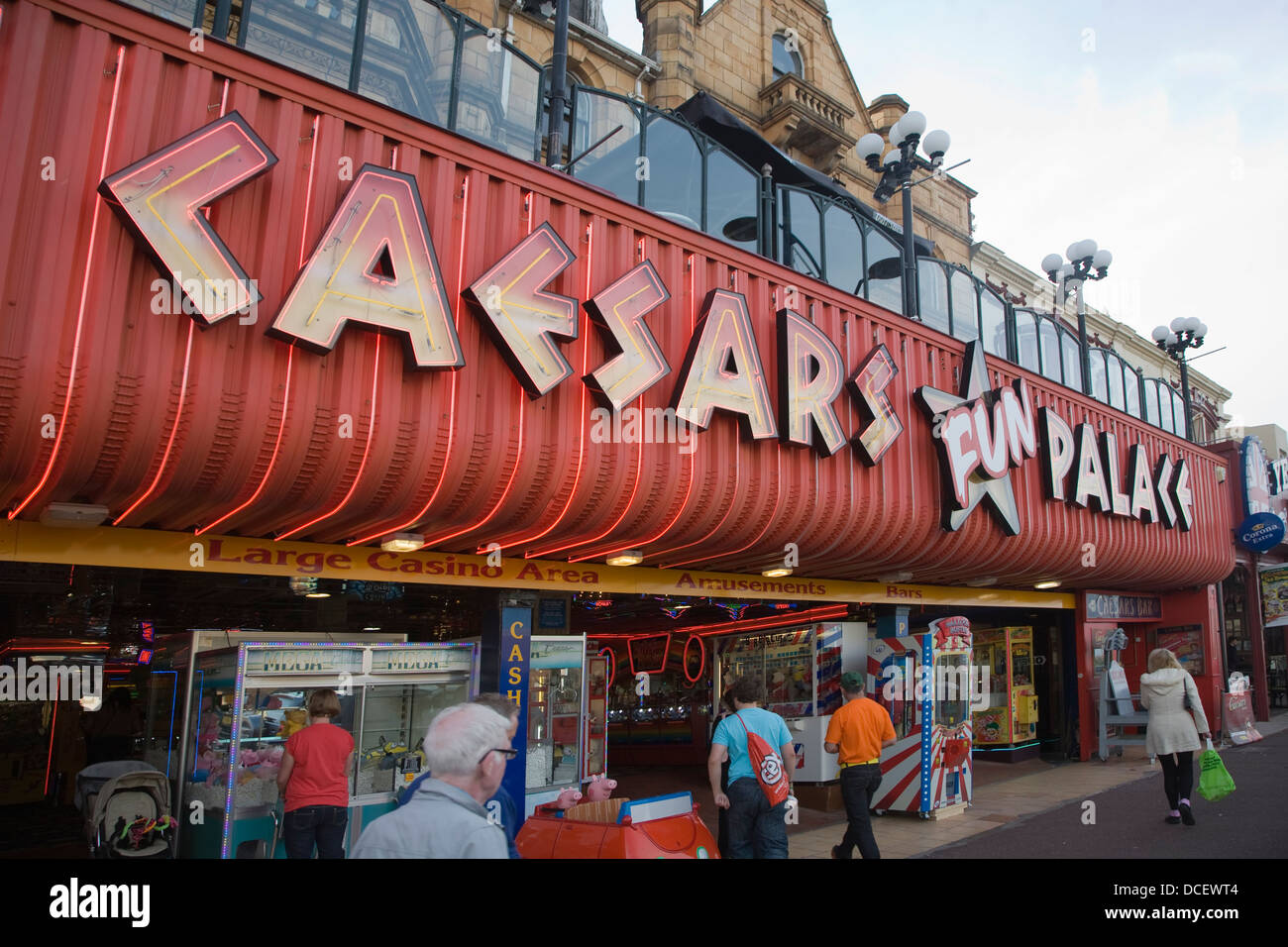 Caesar's Fun Palace sala giochi Great Yarmouth, Norfolk, Inghilterra Foto Stock