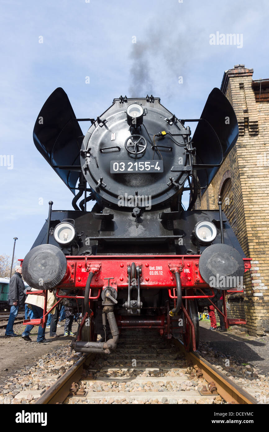 Locomotiva a vapore Borsig 03 2155-4 (DRG Classe 03) Foto Stock