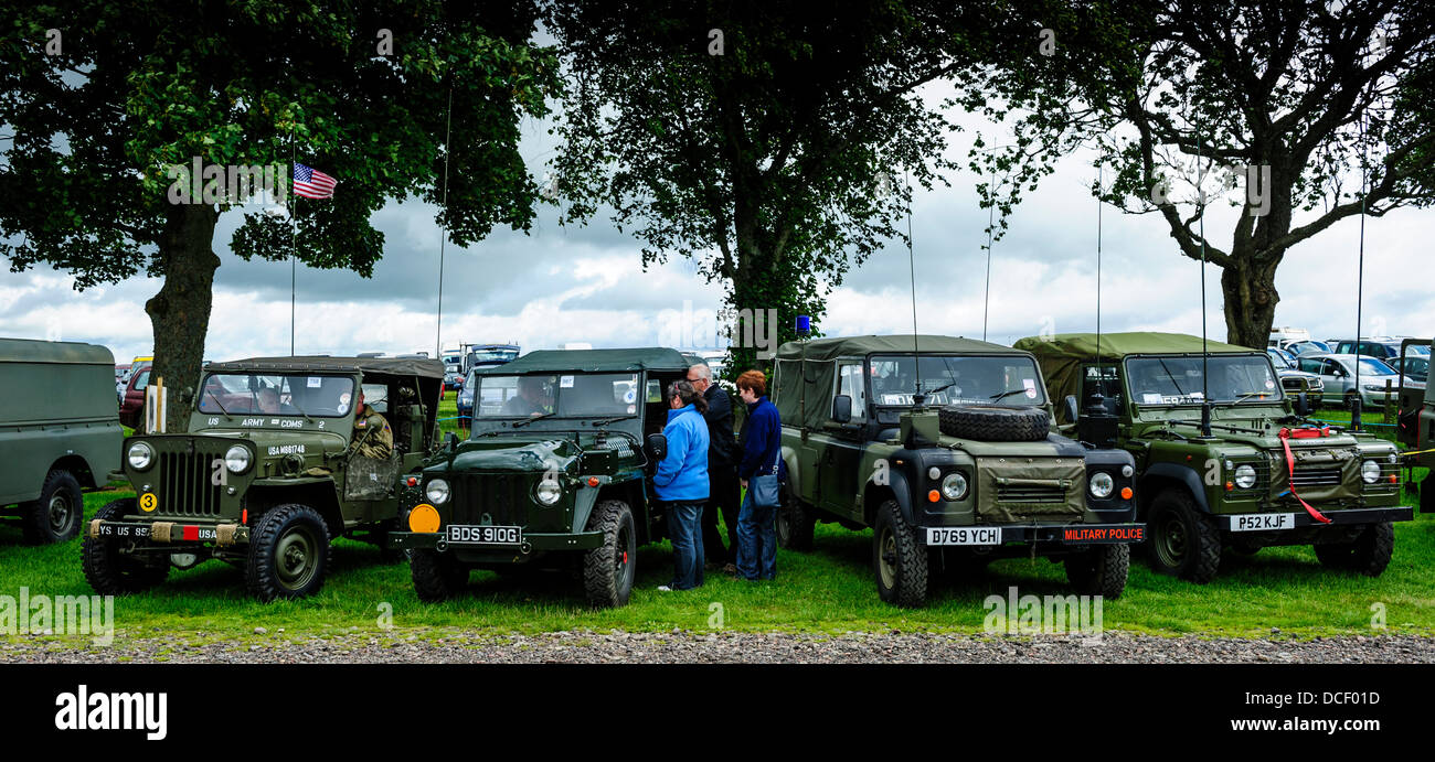 Vintage auto da rally in Biggar, South Lanarkshire, Scozia Foto Stock