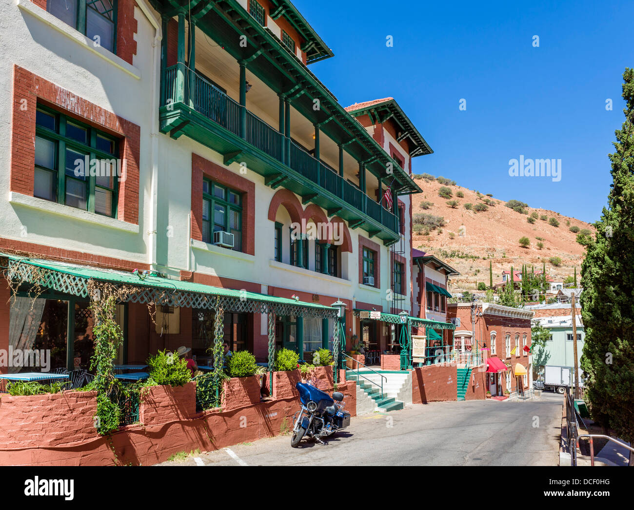 Hotel San Ramon nella storica città mineraria di Bisbee, Arizona, Stati Uniti d'America Foto Stock