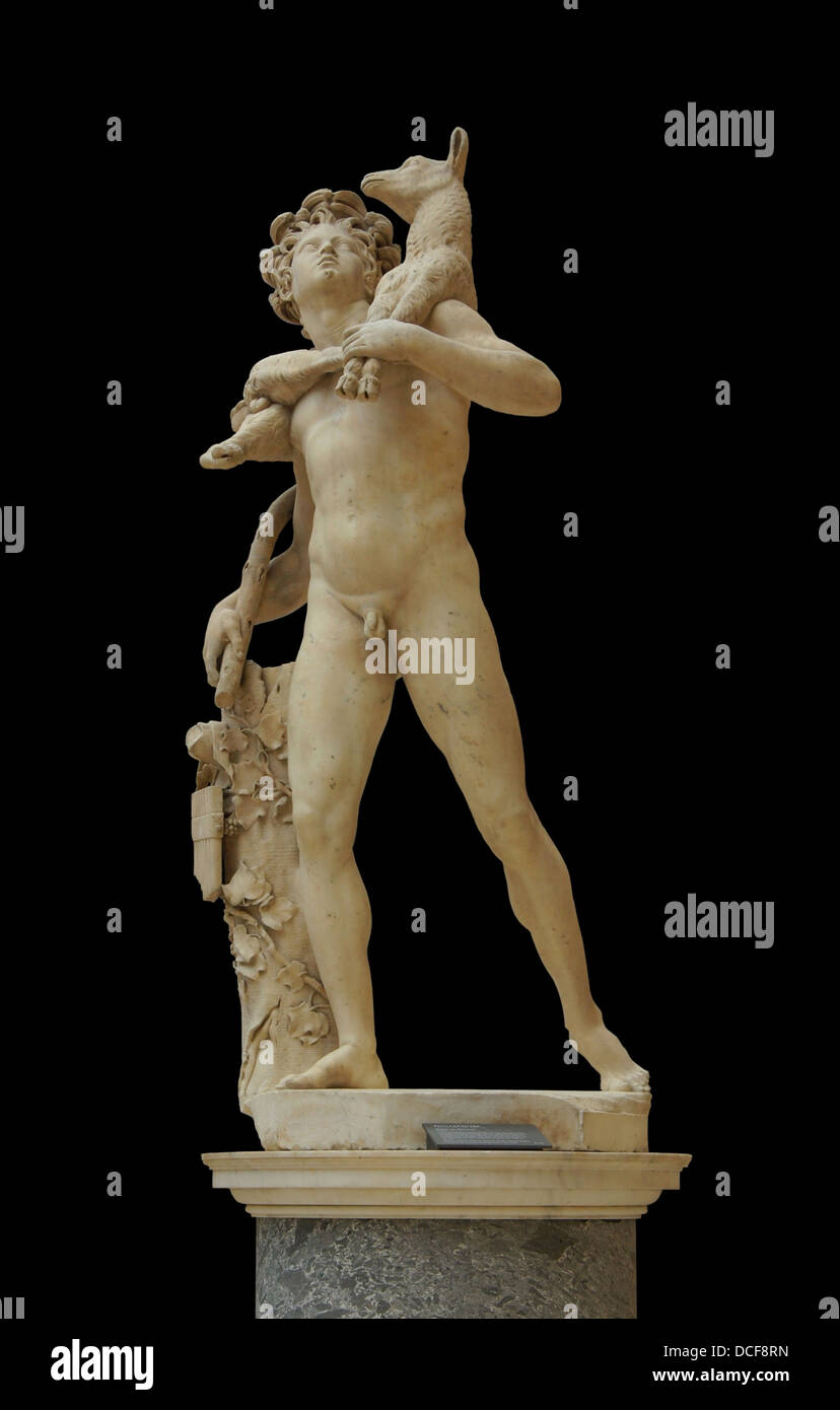 Copia dell'antica statua trovata nel 1685, di proprietà della regina Cristina di Svezia, ora nel Museo del Prado a Madrid. Realizzato a Roma (Ac Foto Stock
