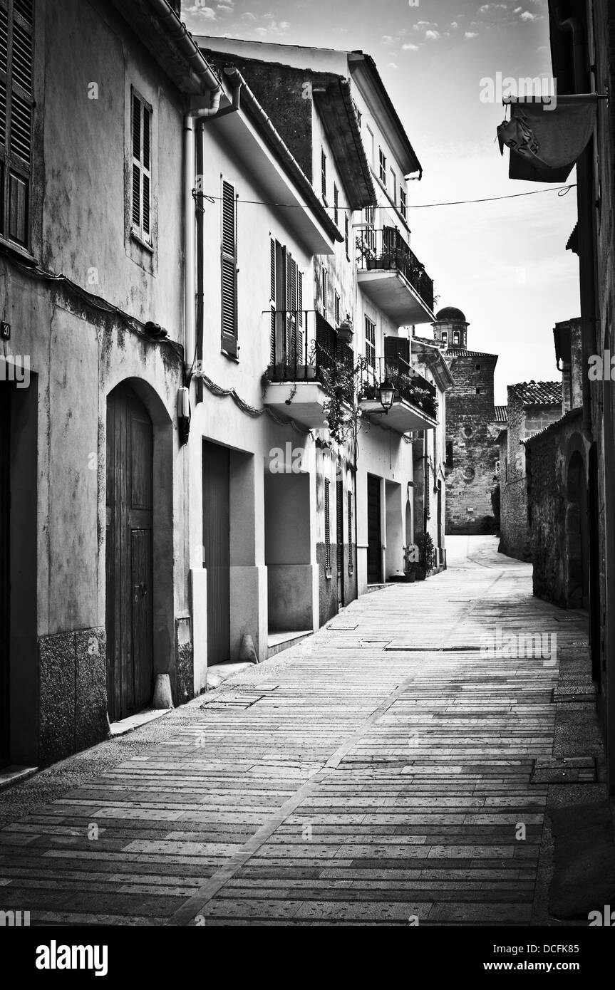 Tranquilla strada spagnolo Foto Stock