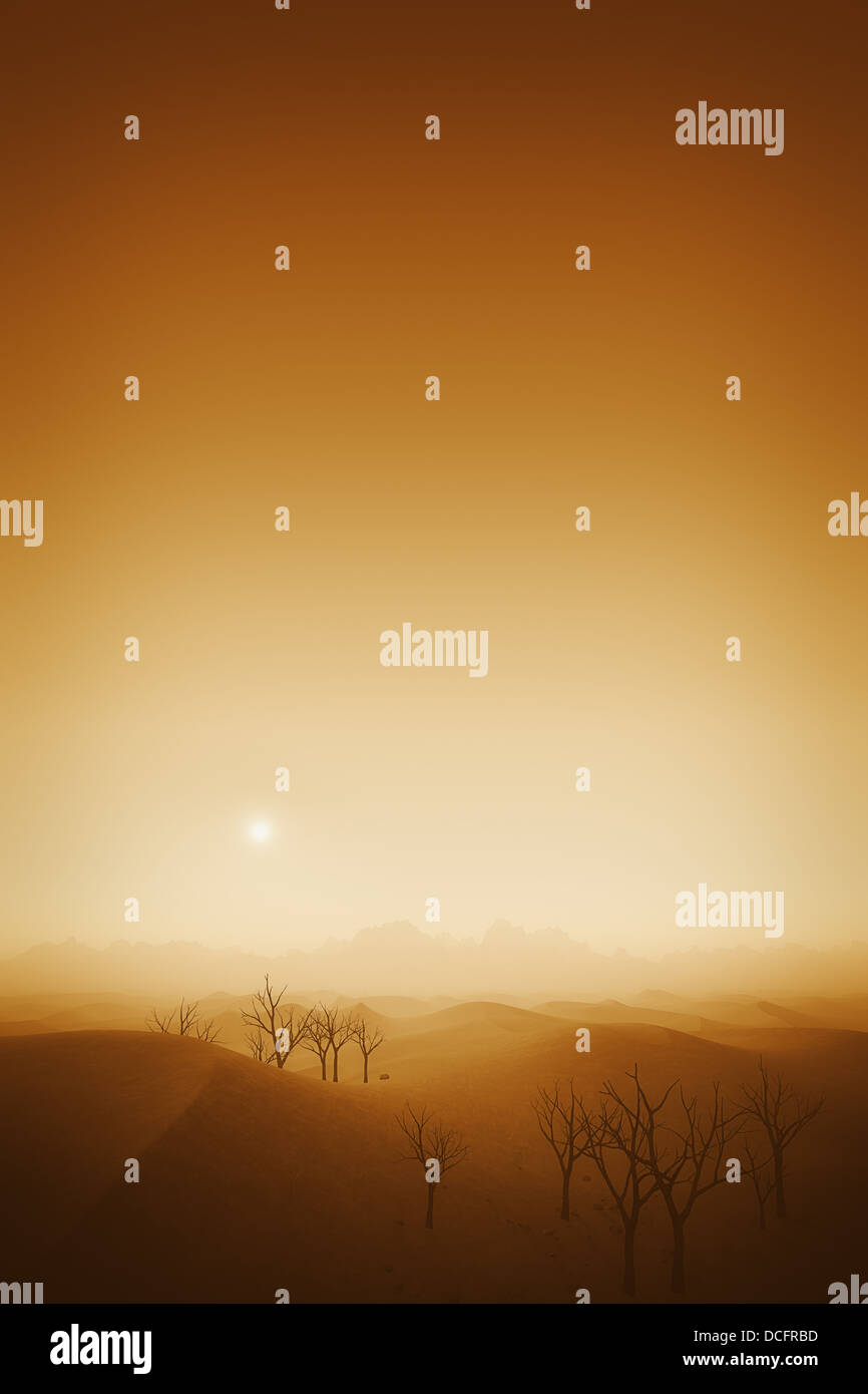 Il paesaggio del deserto Foto Stock