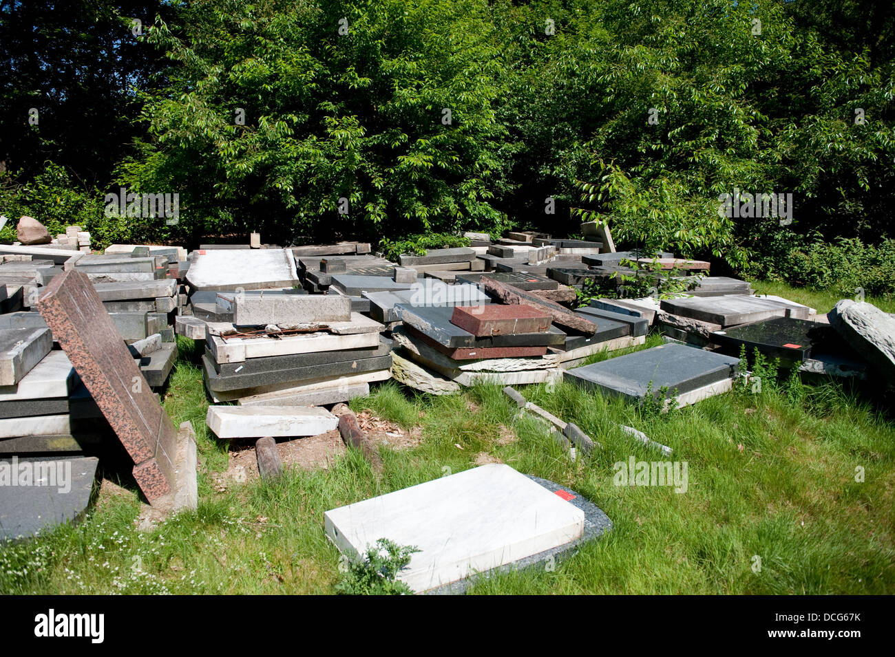 Vecchie pietre grave Foto Stock