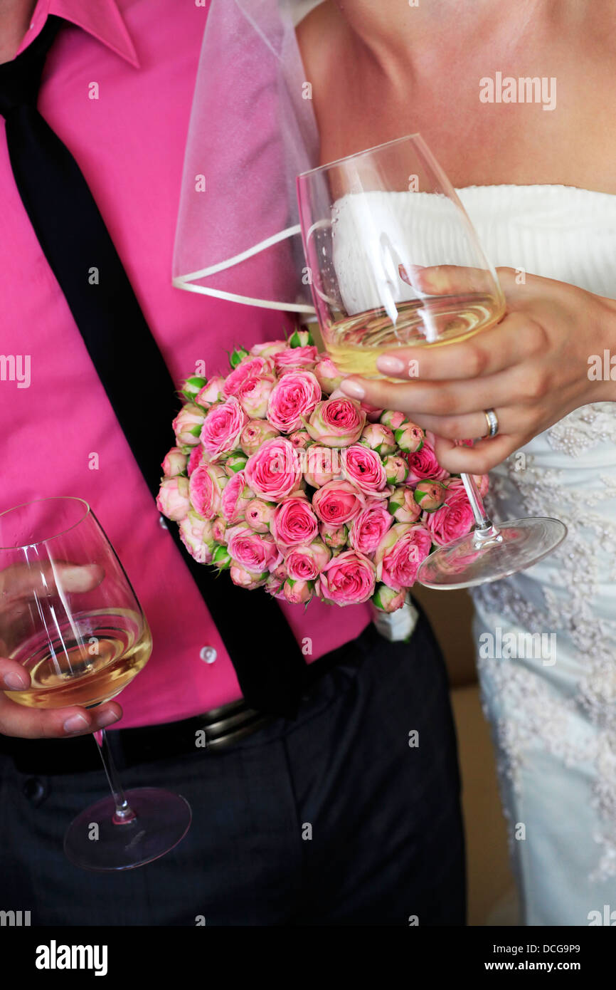 Bouquet da sposa Foto Stock