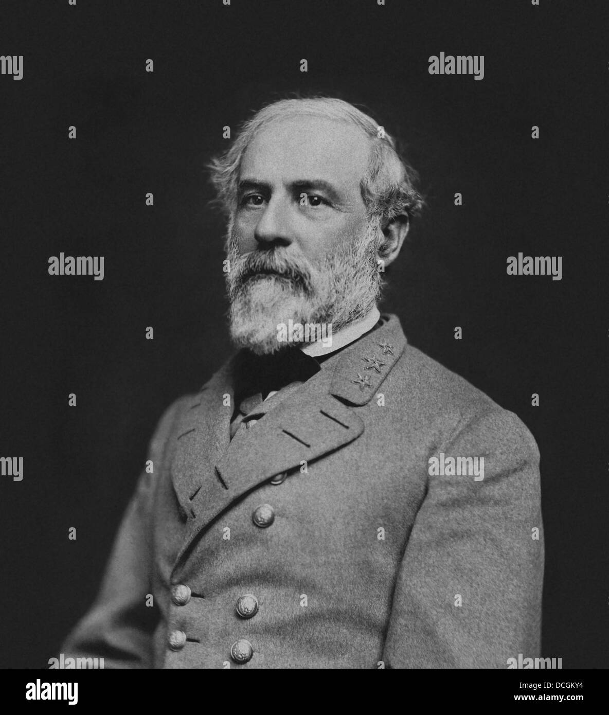 Vintage Guerra civile foto del confederato guerra civile il generale Robert E. Lee. Foto Stock