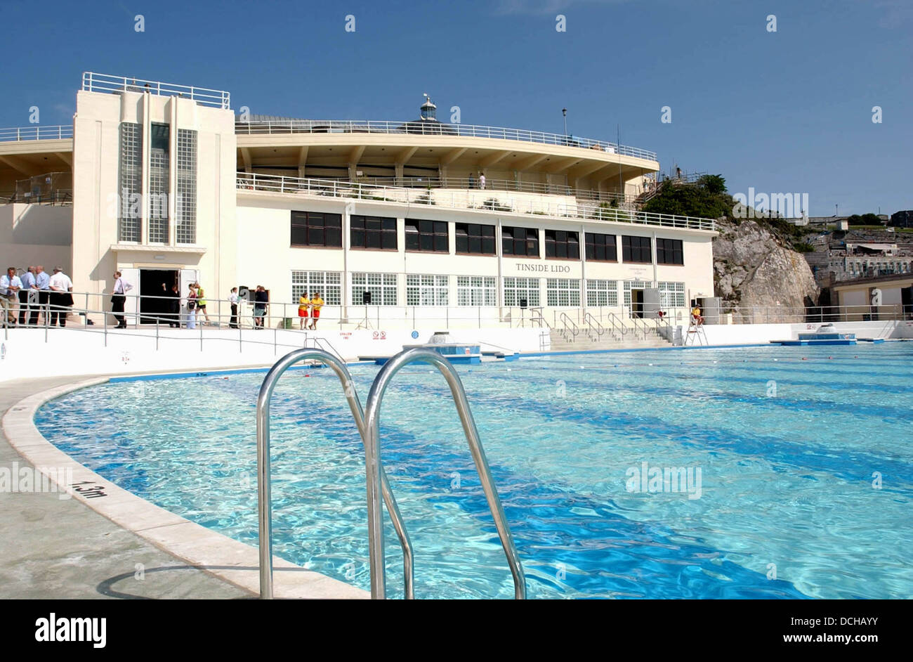 Il famoso Plymouth Tinside Piscina Foto Stock