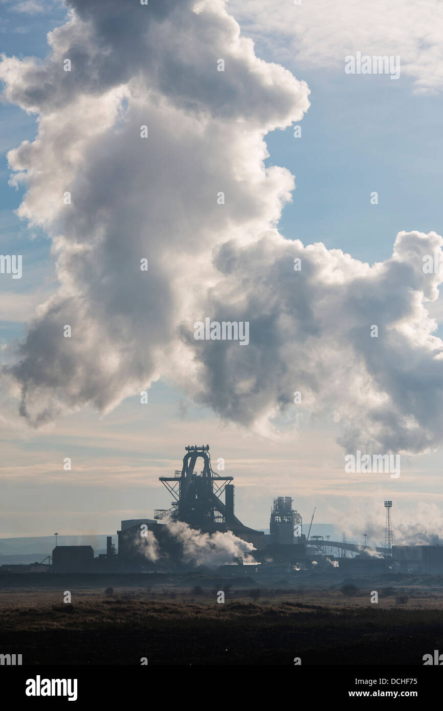 Sahaviriya industrie siderurgiche (Regno Unito) o SSI UK, Redcar Steel Works, Cleveland Foto Stock