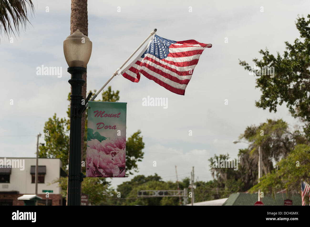 Dalle strade della Città di Mount Dora, Florida USA Foto Stock