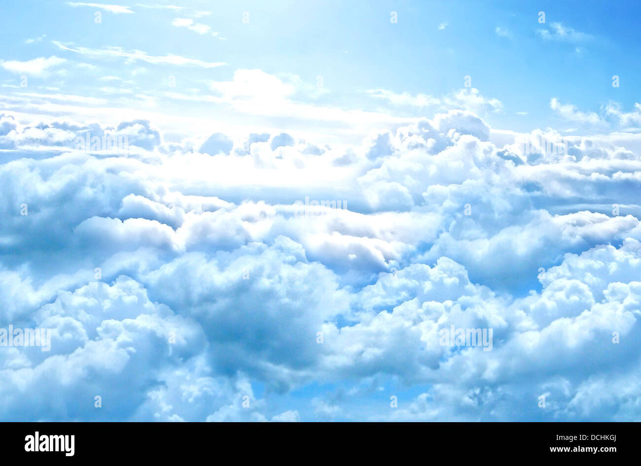 Le nuvole del cielo natura cumulus skyscape 'sea di nuvole" Foto Stock