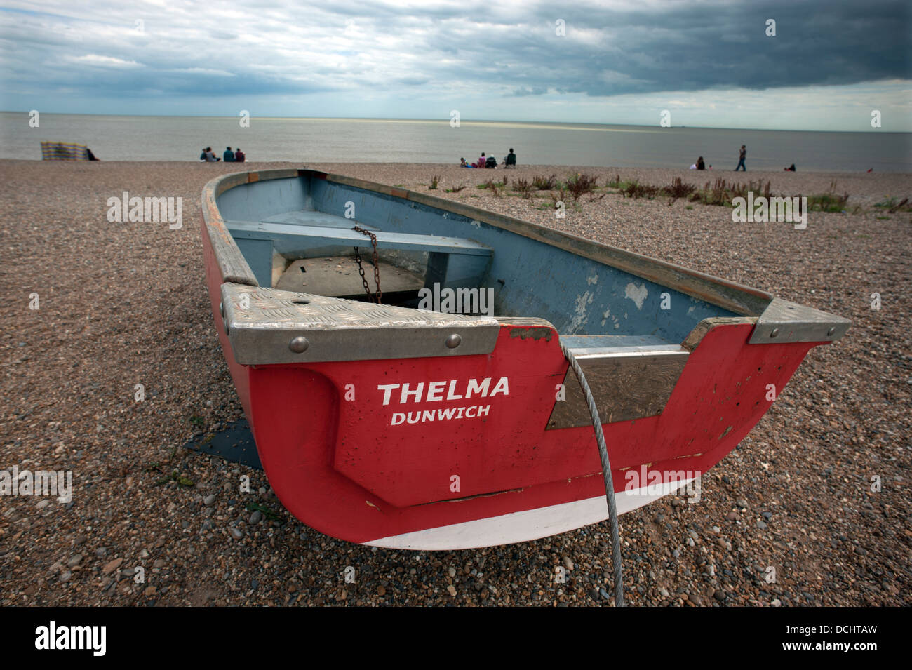 Dunwich Beach, Suffolk, Inghilterra. 8 2013 Foto Stock