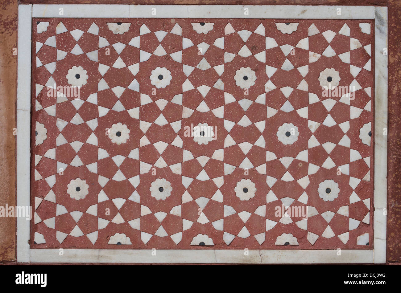 Itimad-ud-Daulah tomba interno ( Baby Taj ) che mostra ad intarsio Foto Stock
