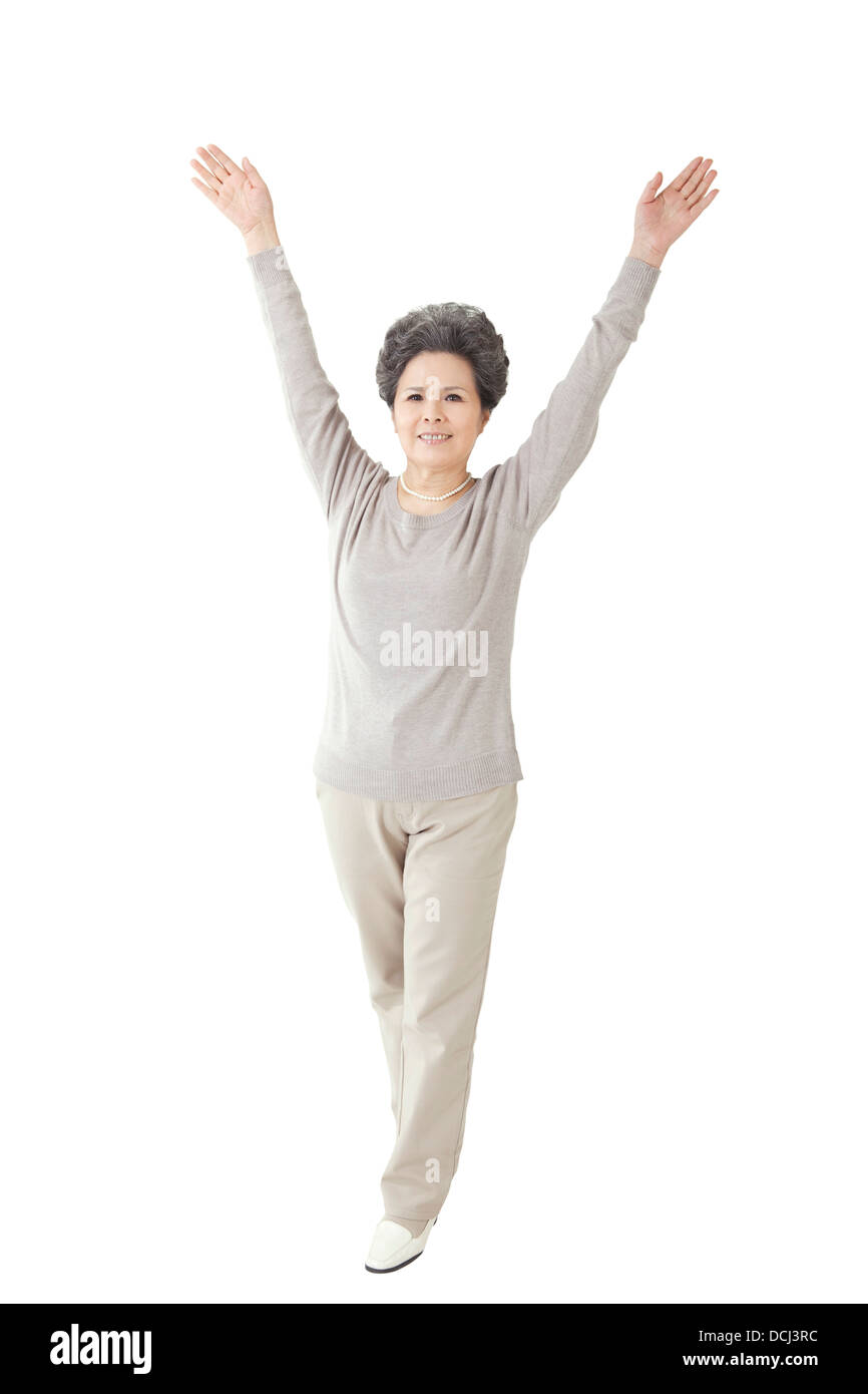 Il vecchio donna ritratto Foto Stock