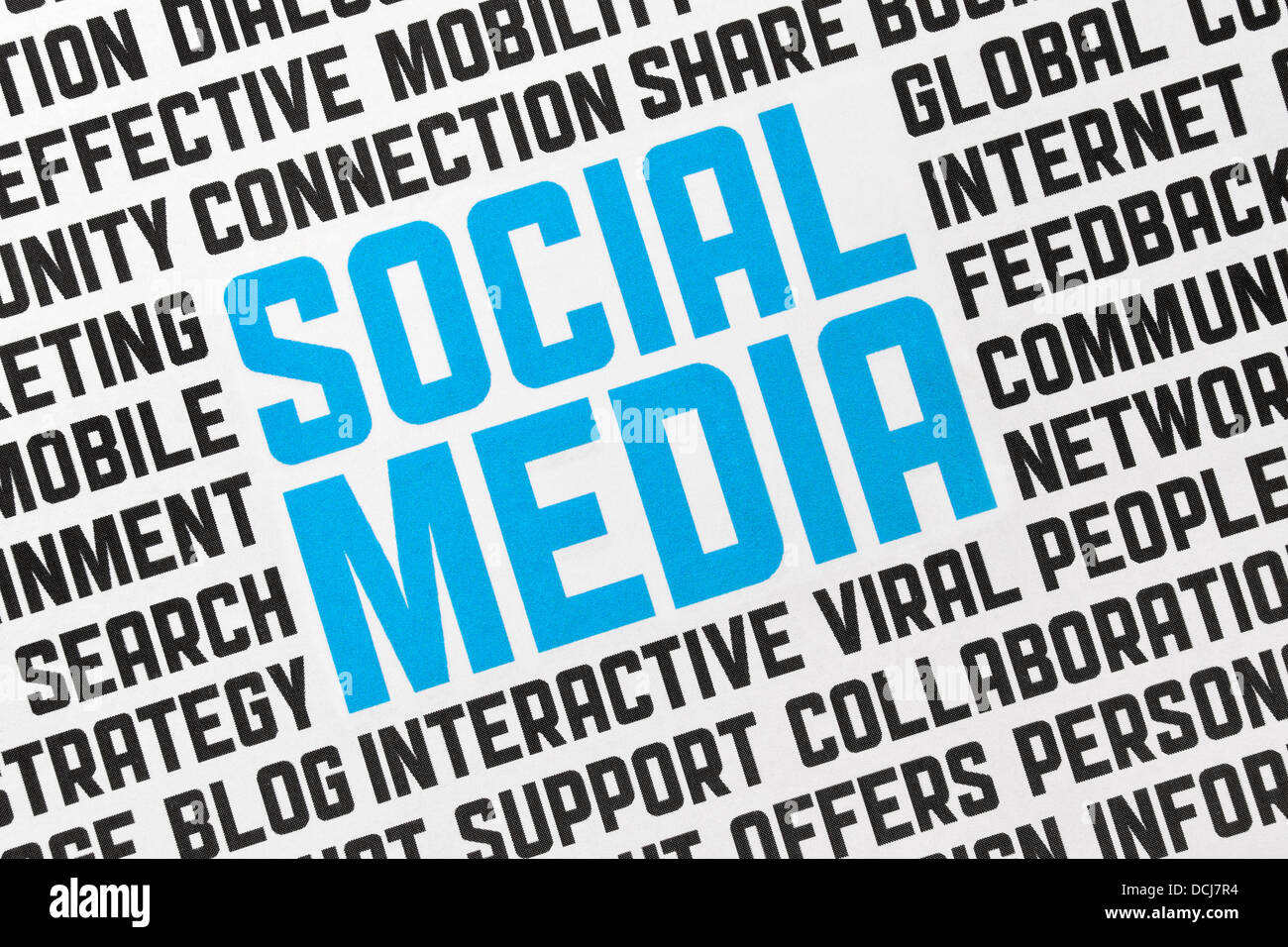 Social Media Poster Foto Stock