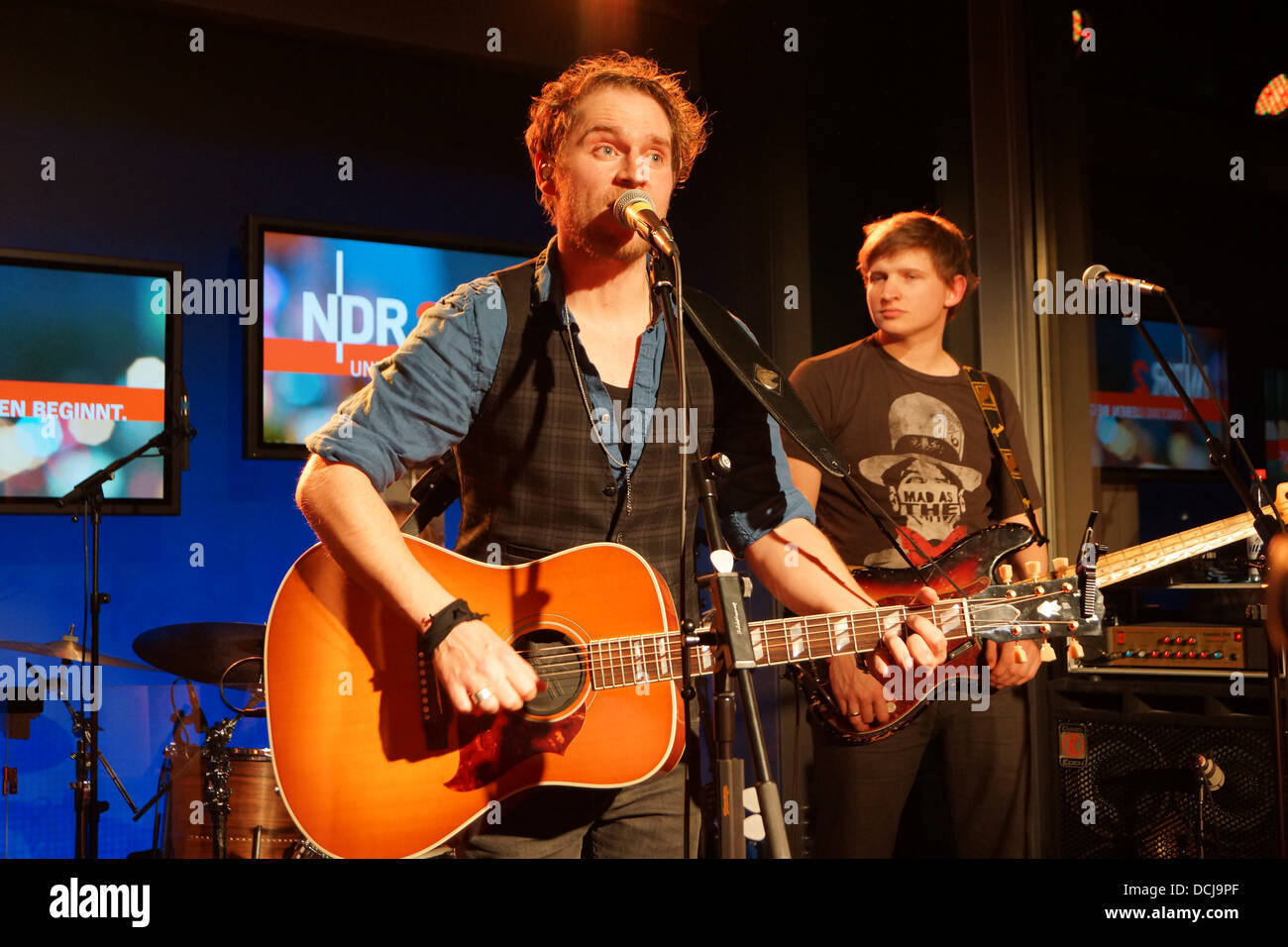 Singer-Songwriter Johannes Oerding Foto Stock