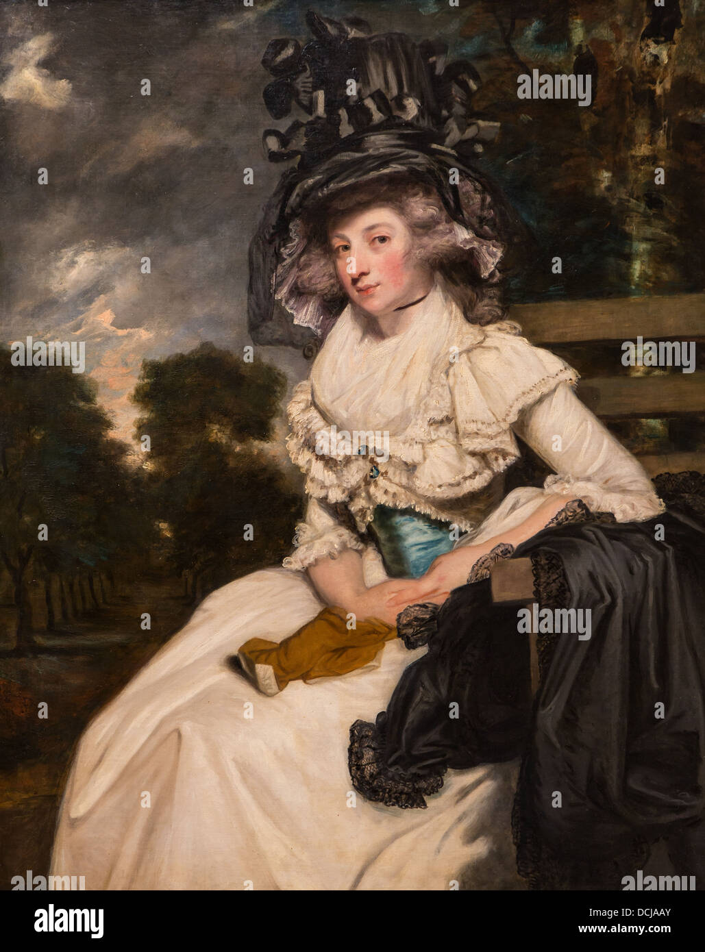 Il XVIII secolo - Mlle Lewis Thomas Watson (Maria Elisabeth Milles) - Sir Joshua Reynolds (1789) olio su tela Foto Stock