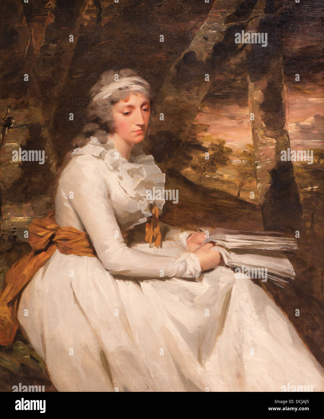 Il XVIII secolo - Mlle Richard Alexander Oswald (Louisa Johnston) - Sir Henry Raeburn (1794) olio su tela Foto Stock