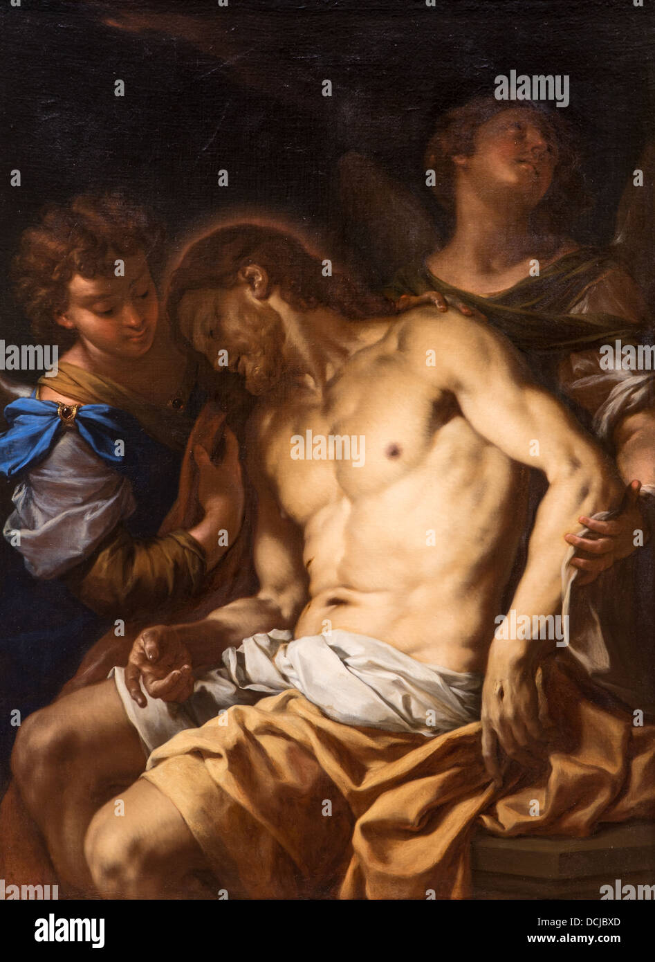 Il XVIII secolo - Cristo morto sostenuto dagli Angeli, 1710 - Francesco Trevisani Philippe Sauvan-Magnet / Museo attivo Foto Stock