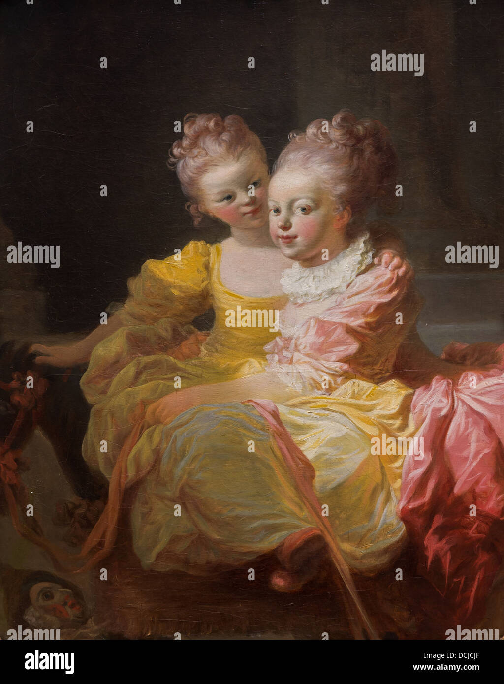 Il XVIII secolo - Le due sorelle, 1769 - Jean Honoré Fragonard Philippe Sauvan-Magnet / Museo attivo Foto Stock