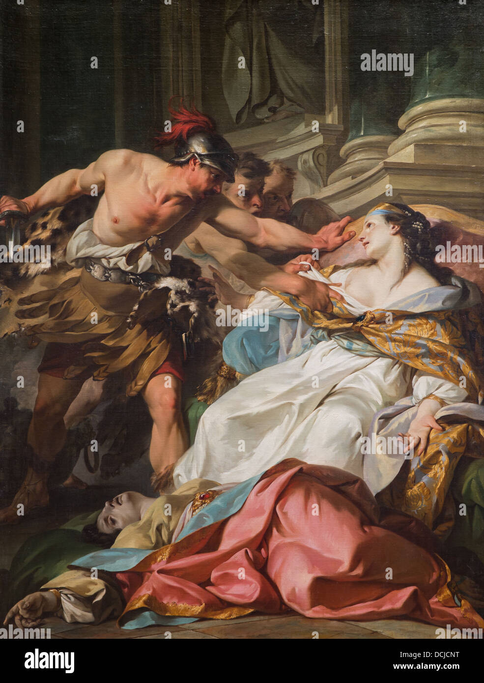 Il XVIII secolo - La morte di Harmonira,1740 - Jean-Baptiste Marie Pierre Philippe Sauvan-Magnet / Museo attivo Foto Stock