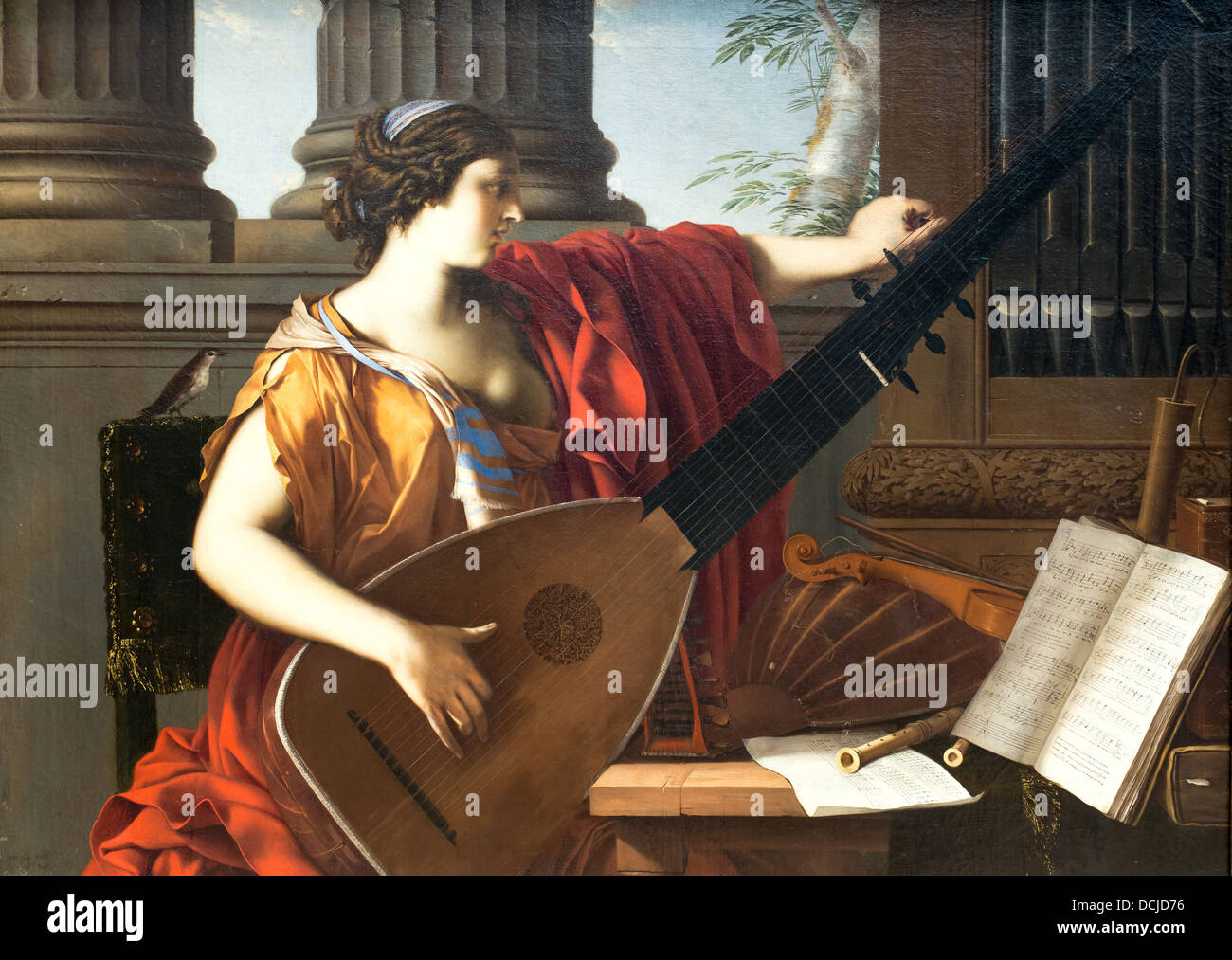 Xvii secolo - allegoria della musica, 1649 - Laurent de la Hyre Philippe Sauvan-Magnet / Museo attivo Foto Stock
