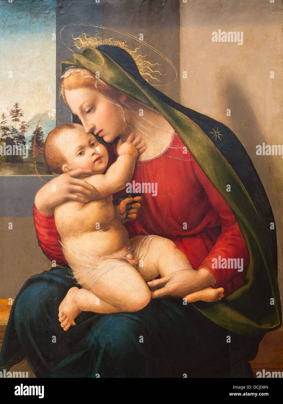 Xvi secolo - Madonna con Bambino, intorno al 1510 Francesco Granacci Philippe Sauvan-Magnet / Museo attivo Foto Stock