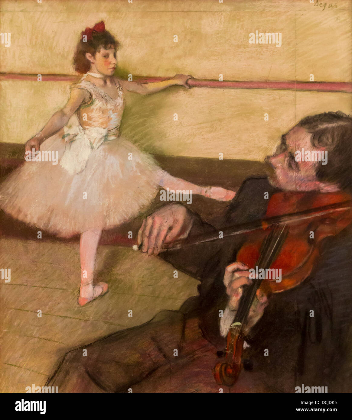 Xix secolo - la lezione di ballo, 1879 - Edgar Degas Philippe Sauvan-Magnet / Museo attivo Foto Stock