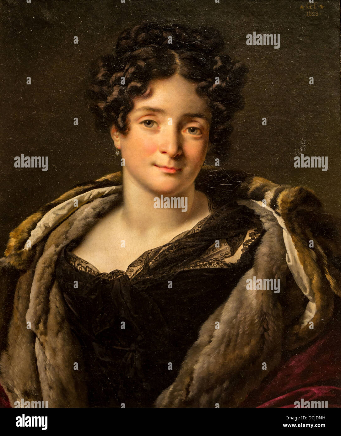 Xix secolo - Madame Jacques-Louis-Etienne Reizet (nato Colette Godefroy), 1823 - Anne-Louis Girodet Trioson Foto Stock