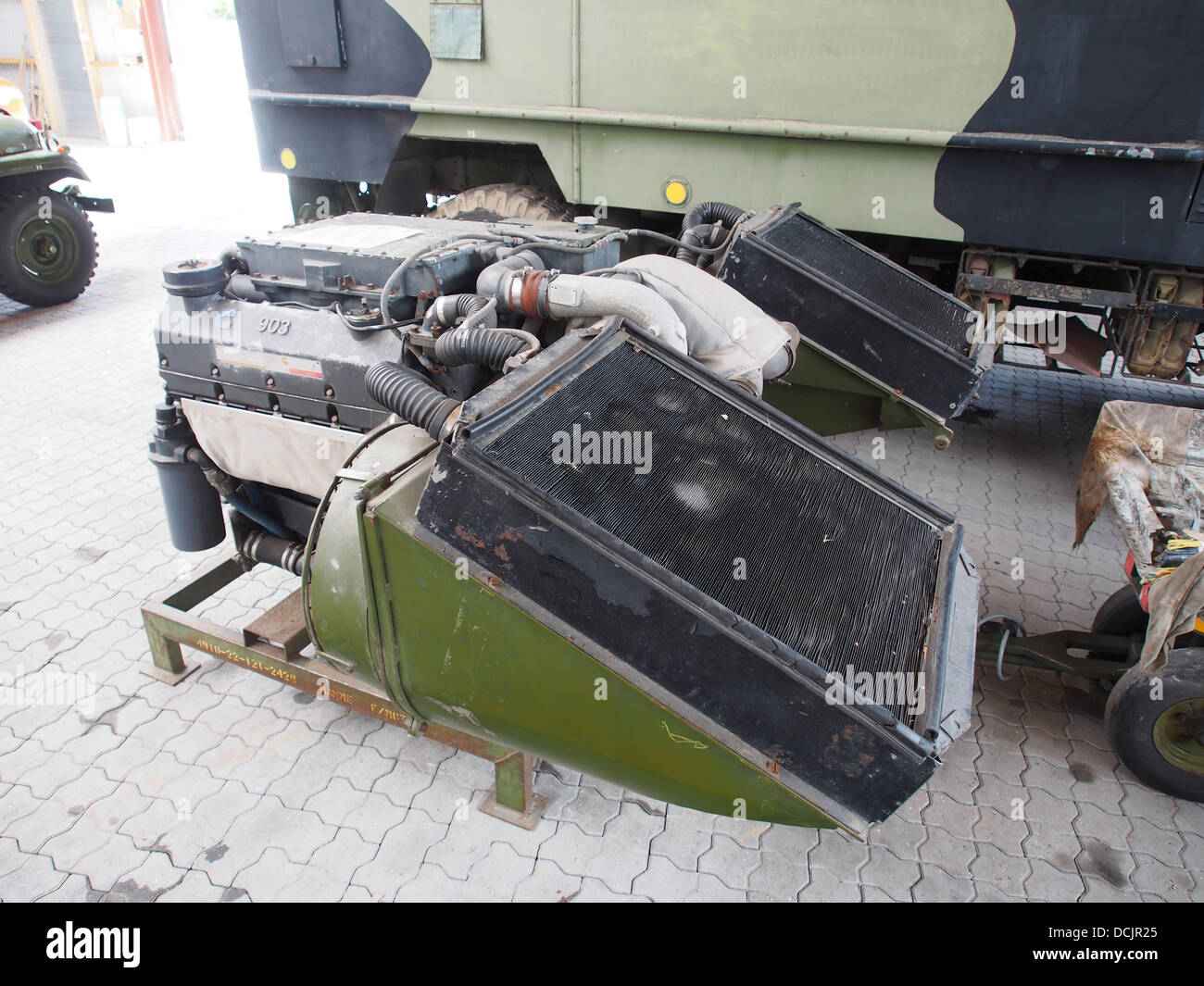 Cummings Engine Company 465 HP Diesel per un M41 DK-1 Walker Bulldog in Aalborg Forsvars- og Garnisonsmuseum Foto Stock