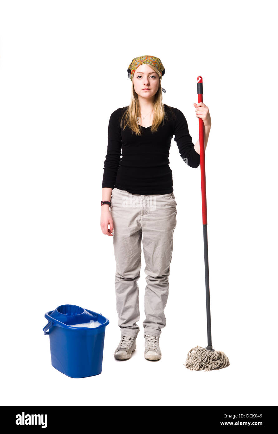 Donna delle pulizie foto & immagine stock: 59424185 alamy Donna delle pulizie