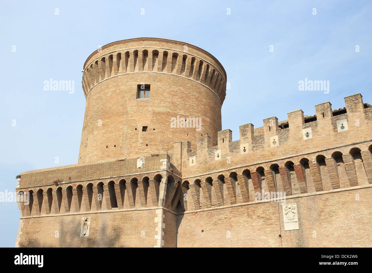 Giulio II castello di Ostia, Roma, Italia Foto Stock