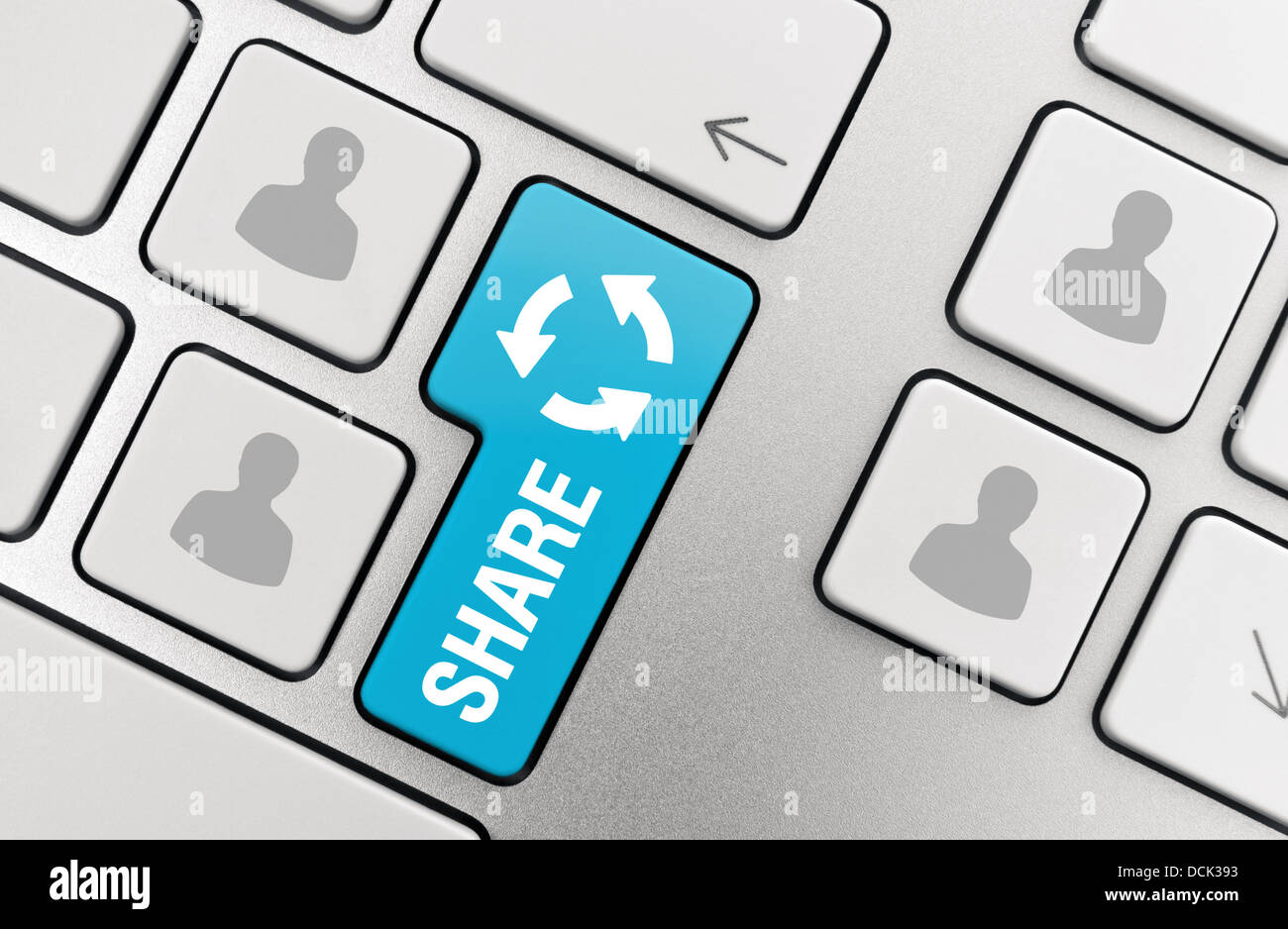 Concetto di condivisione Foto Stock