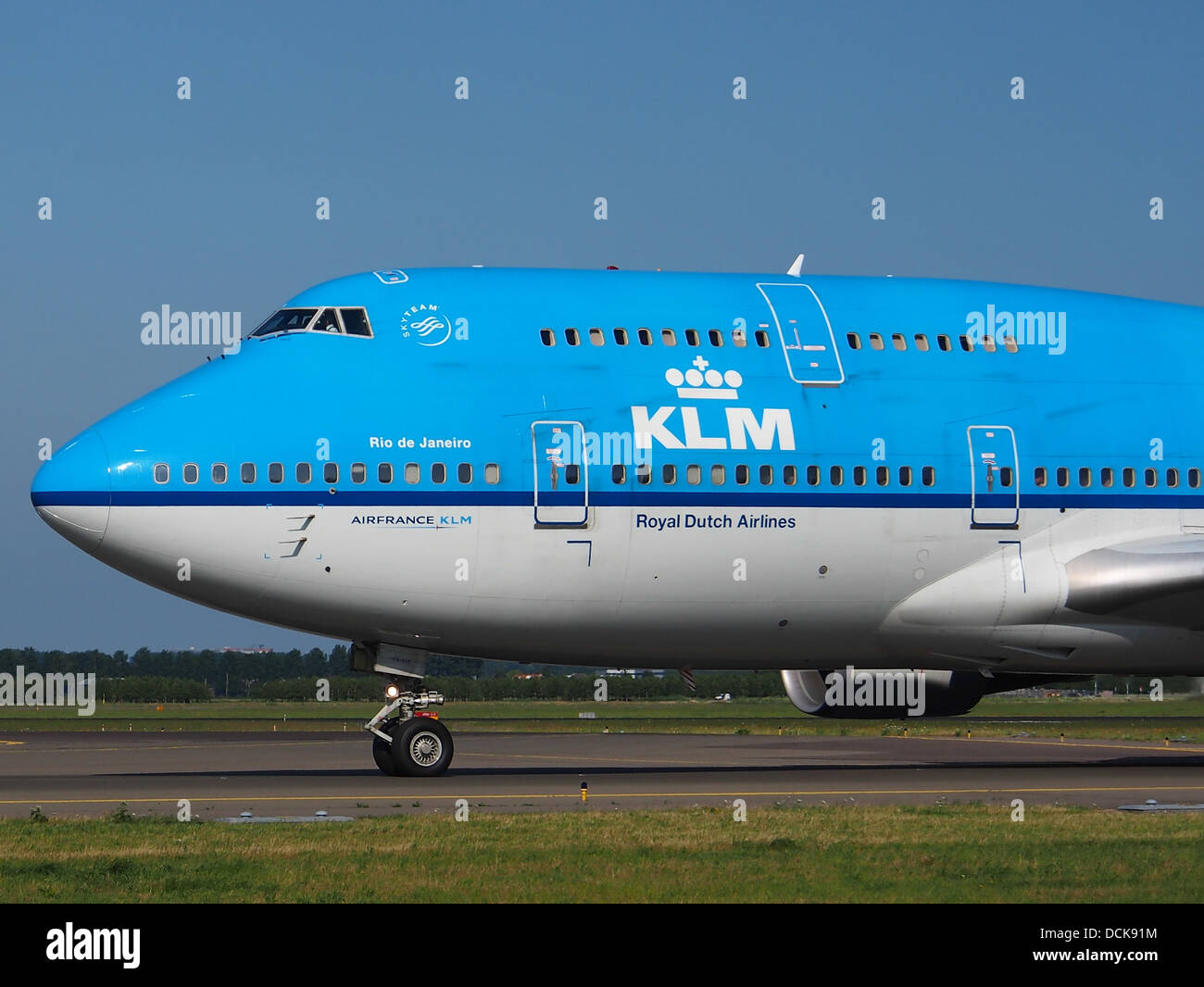 PH-FB KLM Royal Dutch Airlines Boeing 747-406(M) - CN 27202 rullaggio 18luglio2013 pic-005 Foto Stock