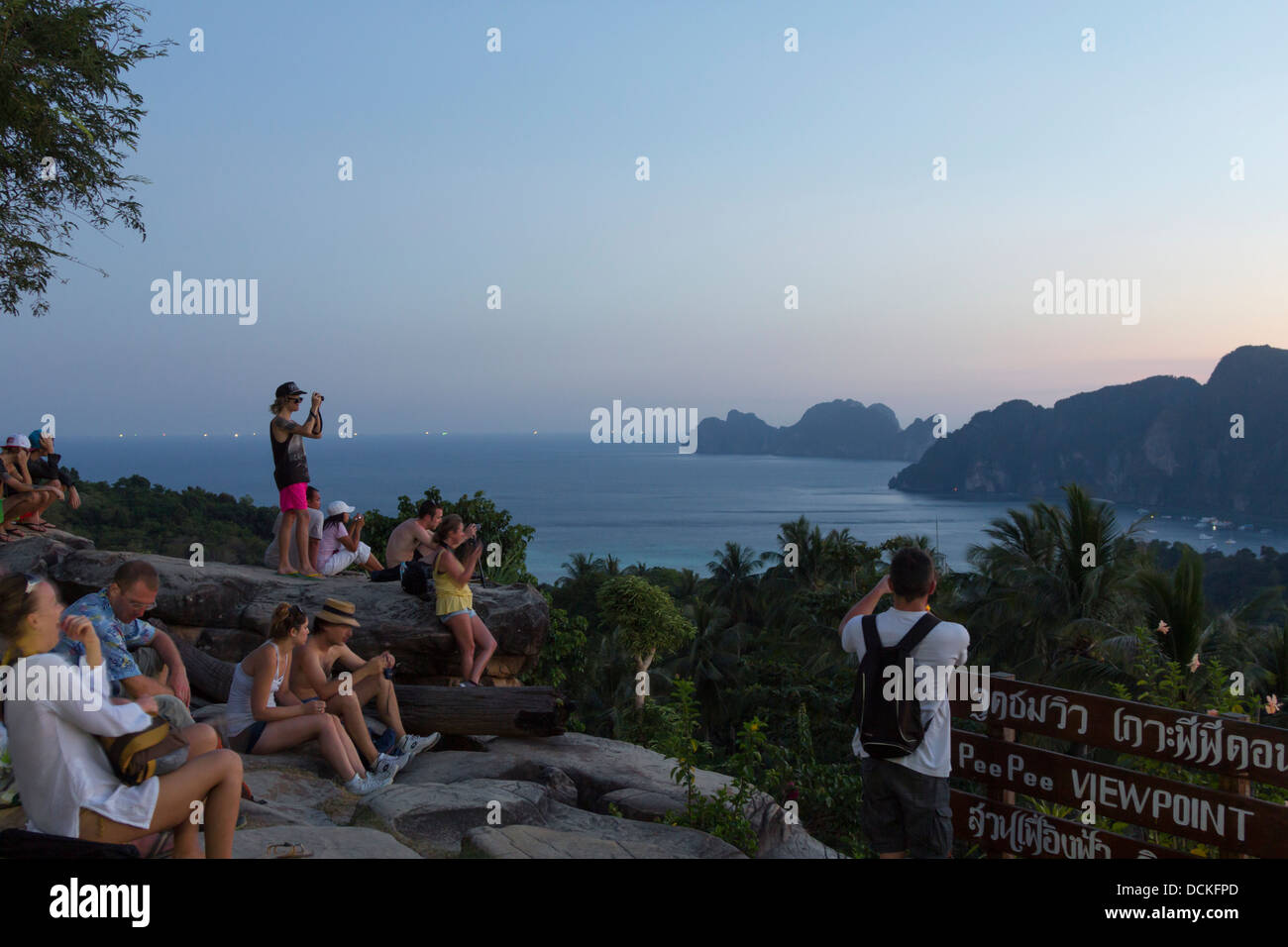 Punto di vista - Ko Phi Phi Don Island - Thailandia Foto Stock