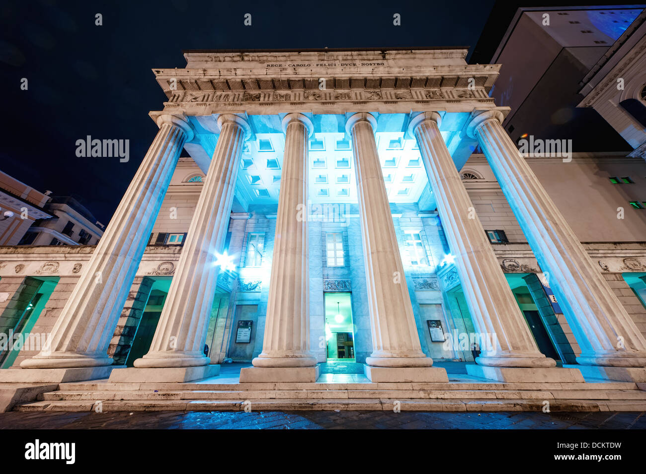 Il Teatro Carlo Felice Foto Stock