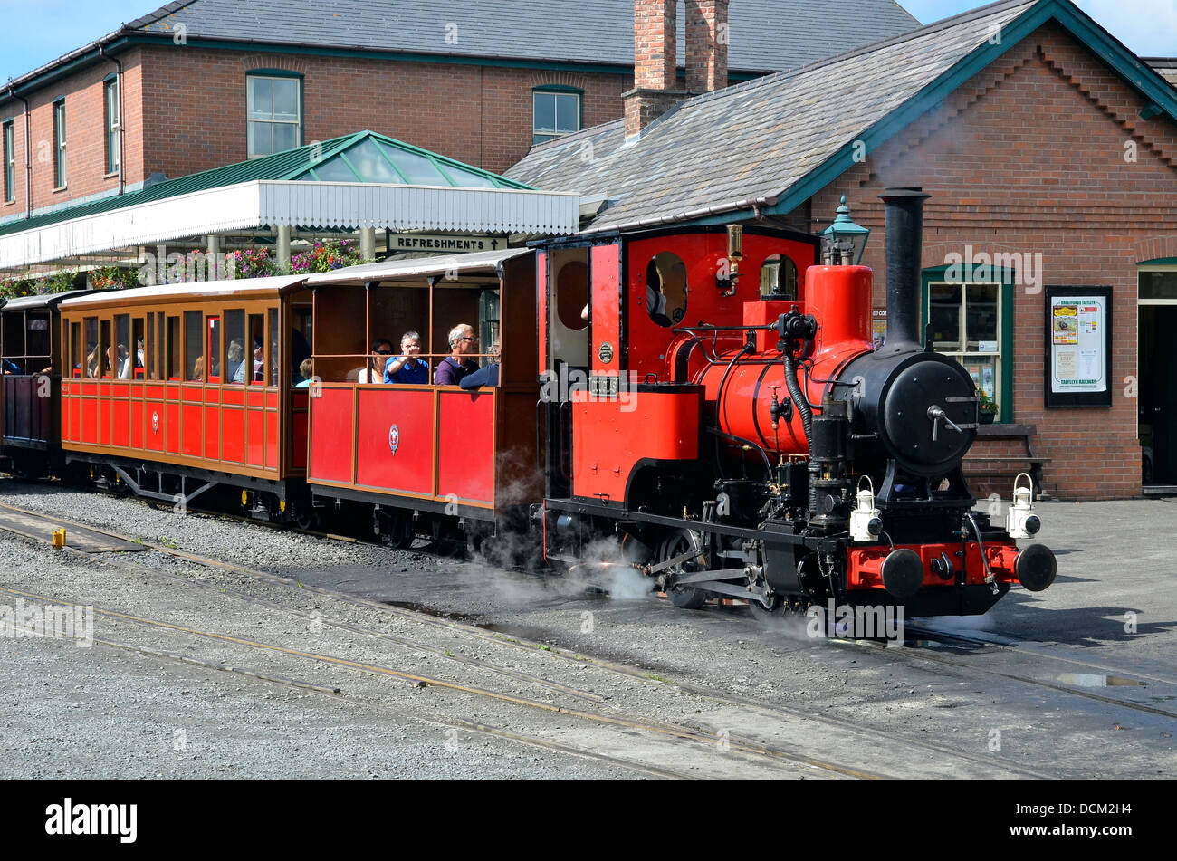 Talyllyn Railway Barclay serbatoio del motore n. 6 'Douglas'. Il motore è anche noto come 'Duncan', Rev. Skarloey Awdrey motore ferroviarie Foto Stock
