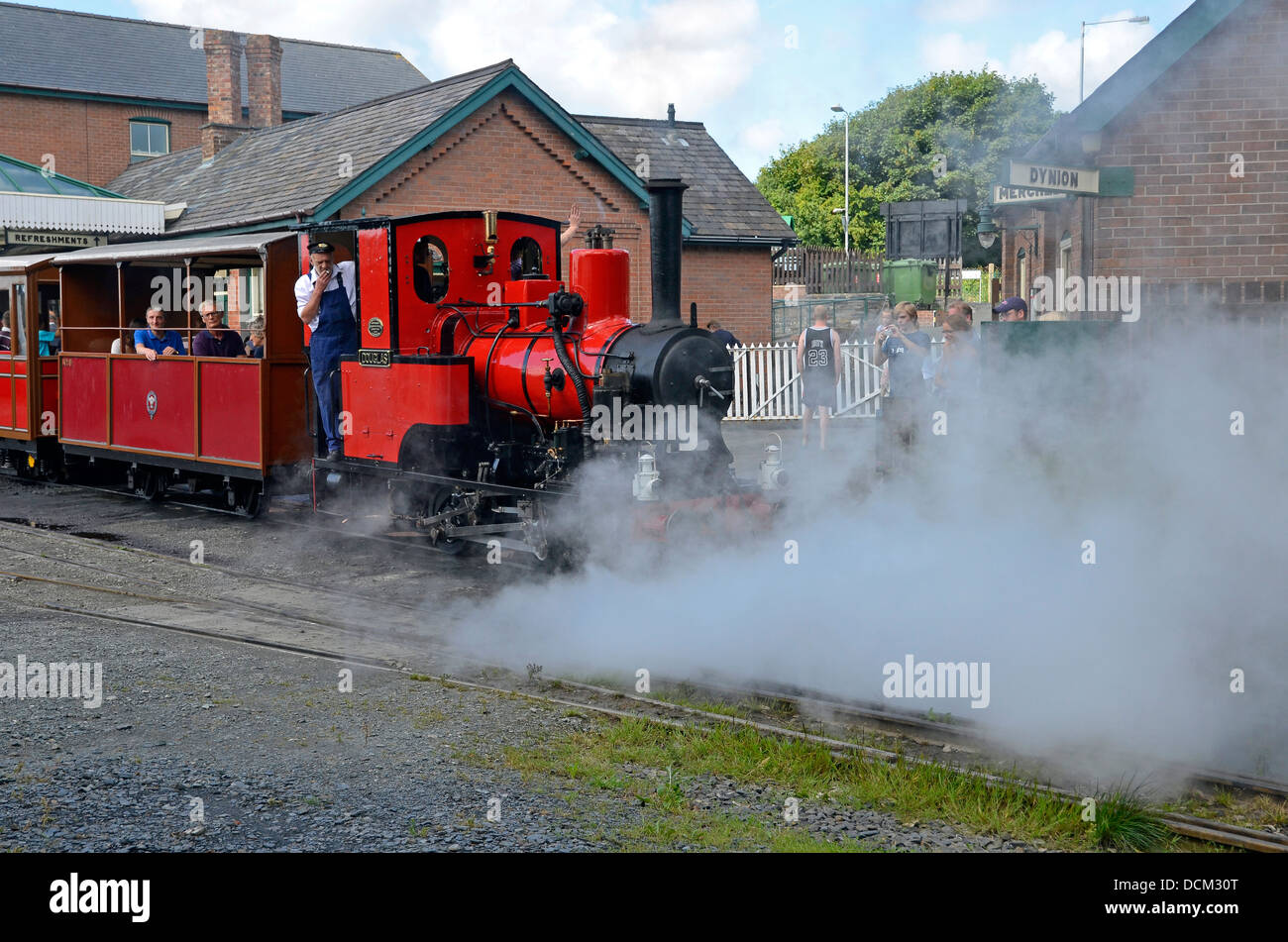 Talyllyn Railway Barclay serbatoio del motore n. 6 'Douglas'. Il motore è anche noto come 'Duncan', Rev. Skarloey Awdrey motore ferroviarie Foto Stock