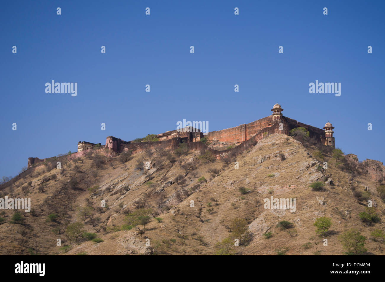 Jaigarh Fort (al di sopra di Ambra Palace Jaipur, Rajasthan, India Foto Stock
