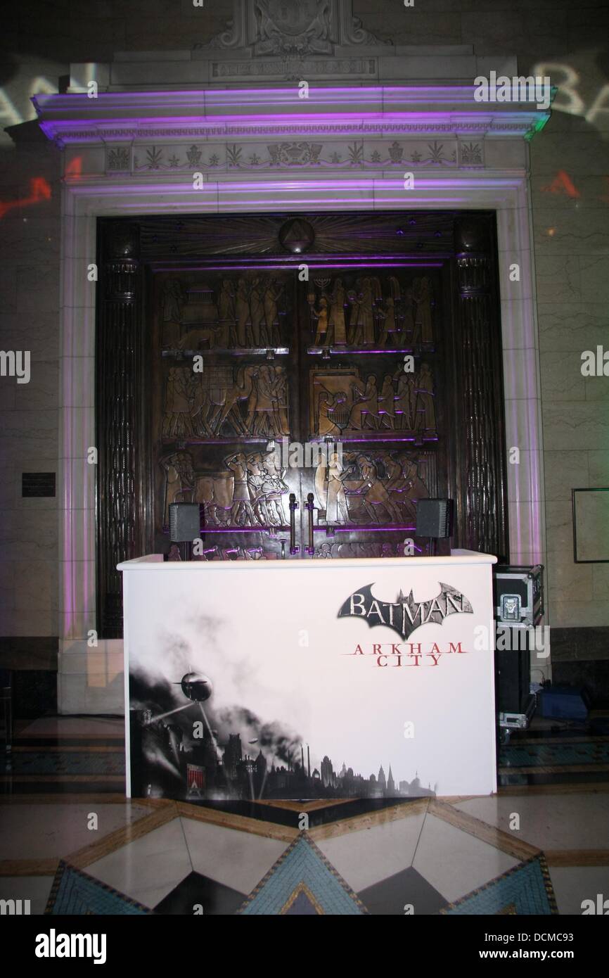 Batman - Arkham City premere avvio al massone's Hall di Londra, Inghilterra - 20.10.11 Foto Stock