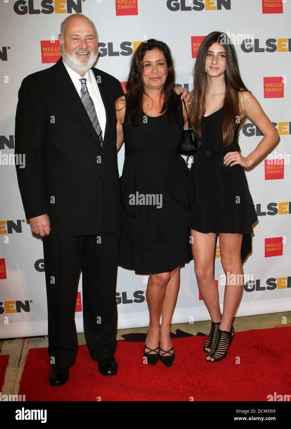 Rob Reiner, moglie Michele cantante e figlia 2011 GLSEN rispetto Awards onorando Chaz Bono tenuto presso il Beverly Hills Hotel Beverly Hills, la California - 21.10.11 Foto Stock