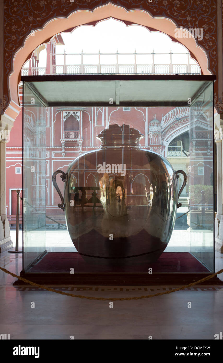 Argento Gangajali Jar City Palace - Jaipur, Rajasthan, India Foto Stock