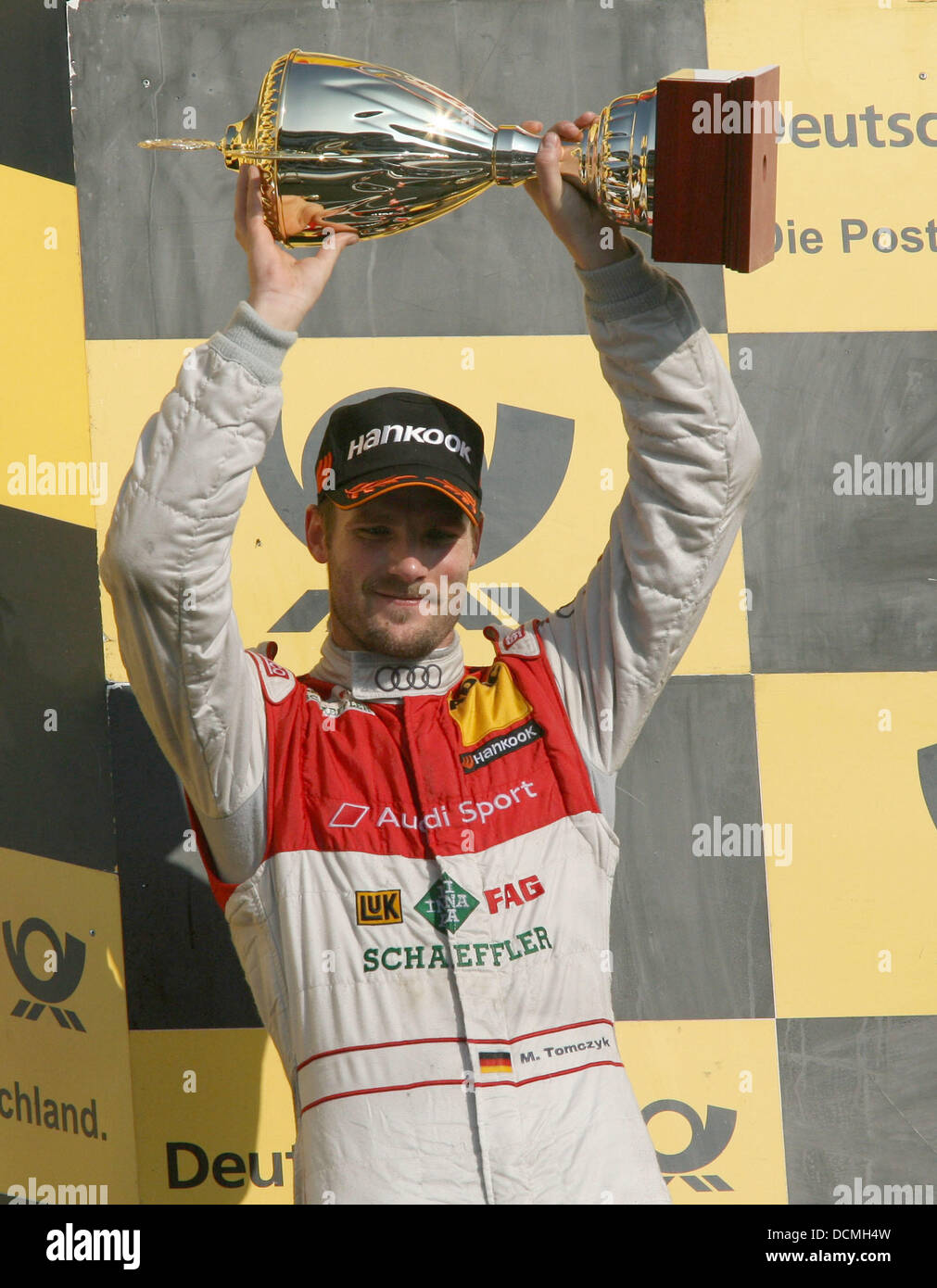 Martin Tomczyk, Audi AF4 viene incoronato Campione del DTM 2011 Finale DTM a Hockenheim Hockenheim, Germania - 23.10.11 Foto Stock