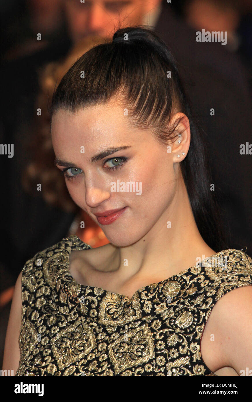 Katie McGrath il BFI London Film Festival: W.E. - Screening di gala tenutosi presso l'Empire Leicester Square - arrivi a Londra, Inghilterra - 23.10.11 Foto Stock