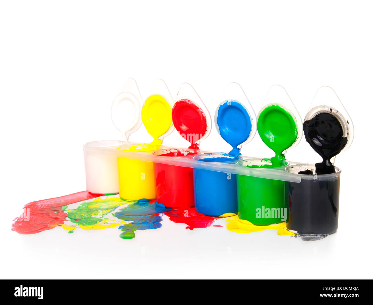 Color-box isolato su uno sfondo bianco Foto Stock